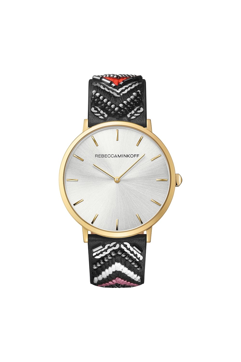 Major Gold Tone Wonder Leather Watch, 40MM