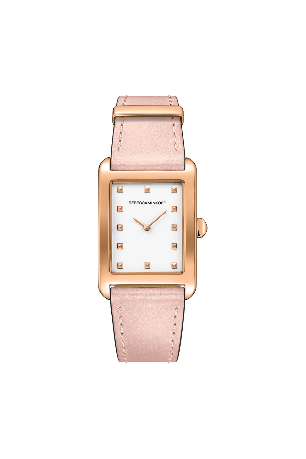 Moment Rose Gold Tone Leather Watch, 26.5MMx38.5MM
