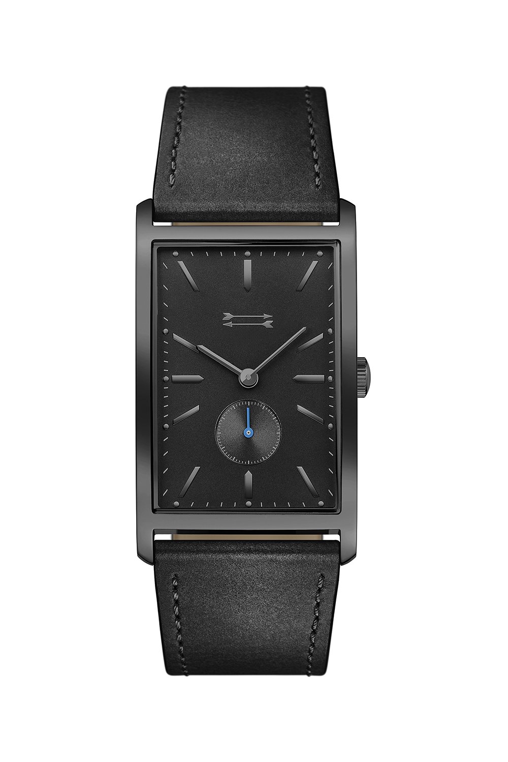 Pesaro Black Tone Leather Watch, 27MM X 45.5MM
