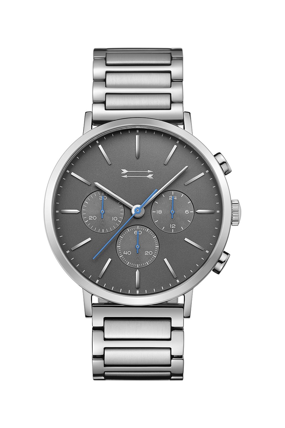 Griffith Silver Tone Bracelet Watch, 43MM