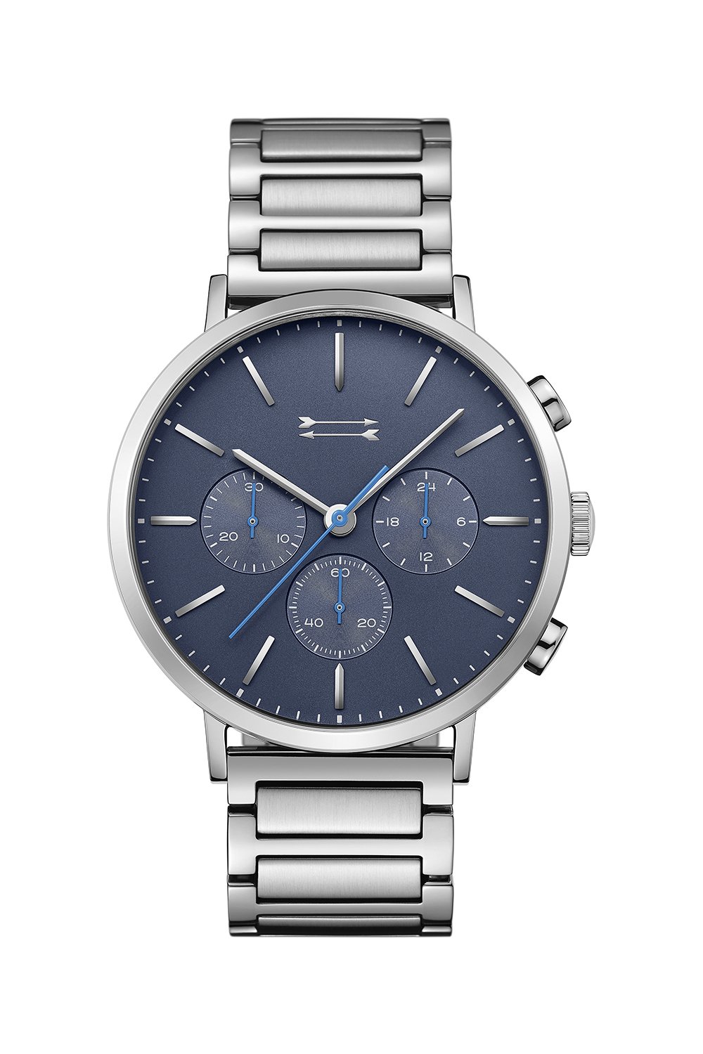 Griffith Silver Tone Bracelet Watch, 43MM