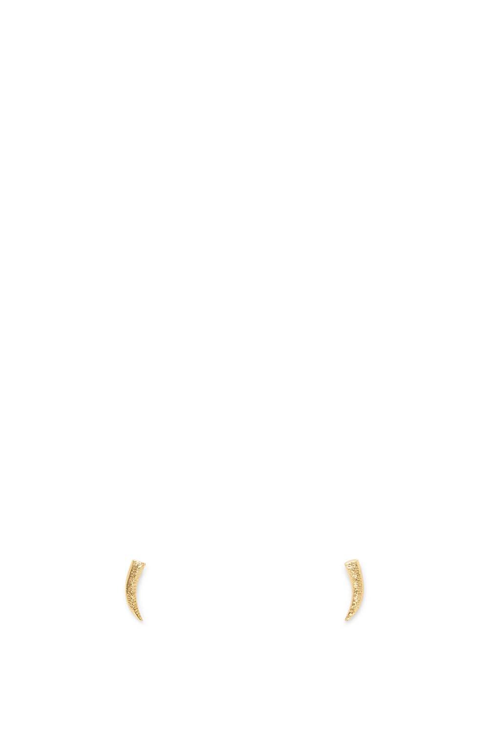 Mini Golden Horn Stud Earrings