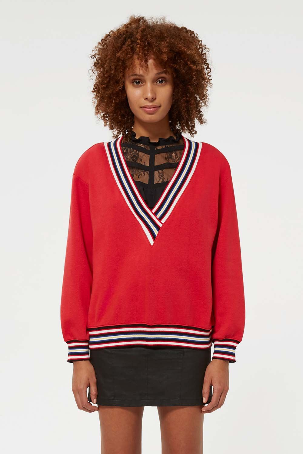 Kristine Sweatshirt With Stripes