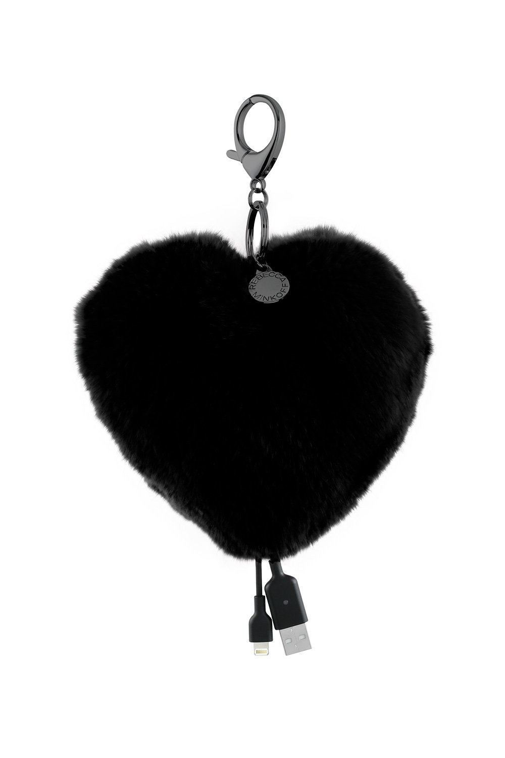 Heart Shaped Power Puff Keychain