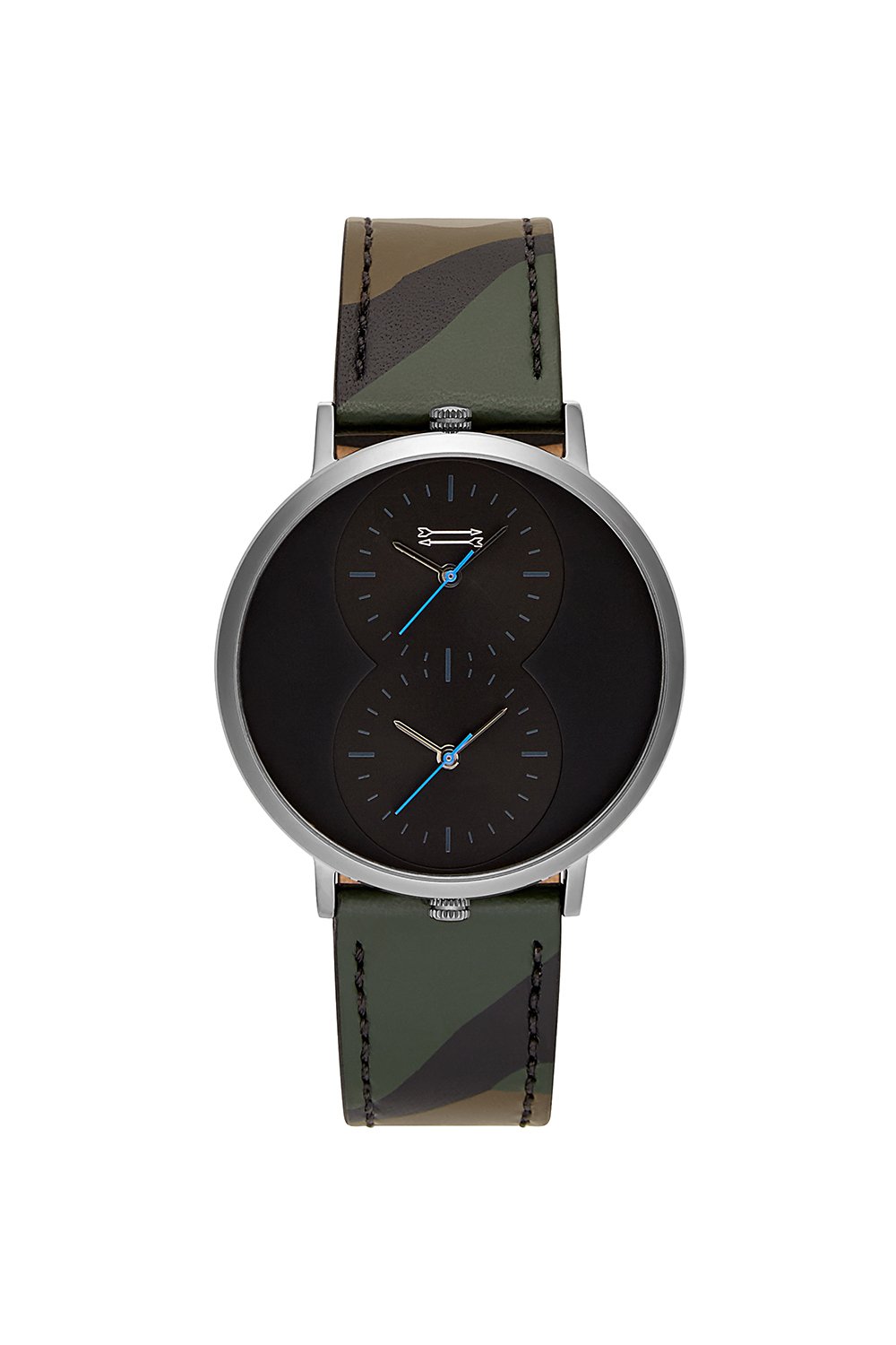 Griffith Grey Ion Plated Tone Camo Strap Watch, 43MM